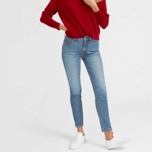 Everlane The Mid-Rise Skinny Jean - Mid Blue 26 A